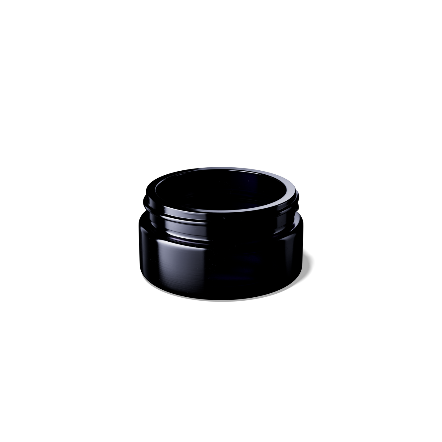 50ml Miron Shallow Cosmetic Jar With Black Lid