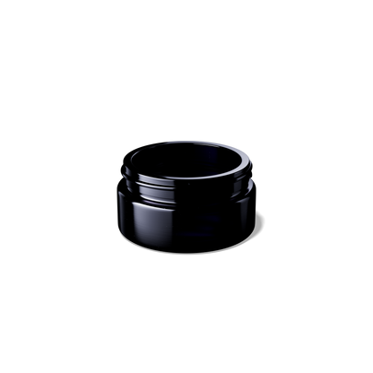 50ml Miron Shallow Cosmetic Jar With Black Lid