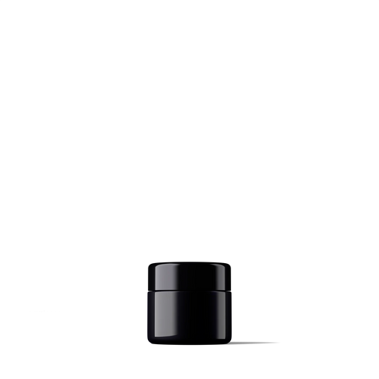 Tarro cosmético Miron de 50 ml con tapa negra