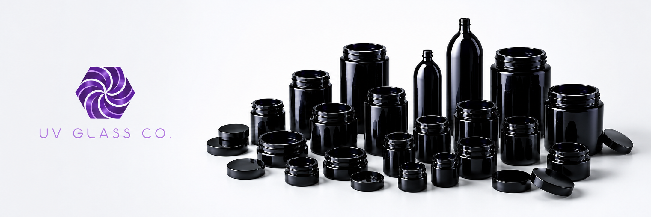 UV Glass Co MIRON Violetglass® jars and bottles