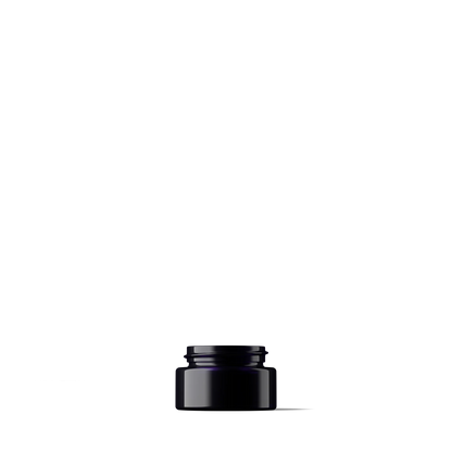 Tarro cosmético Miron de 5 ml con tapa negra a prueba de niños