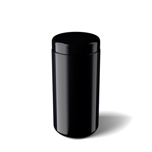 Tarro Miron De Cuello Ancho Con Tapa Negra 1000 ml