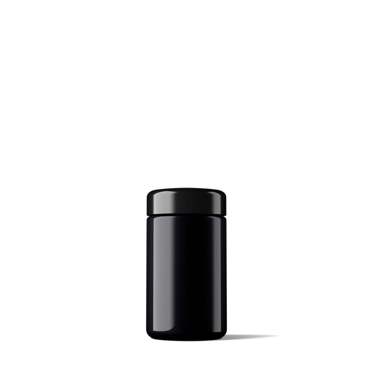 Tarro Miron De Cuello Ancho Con Tapa Negra 150 ml