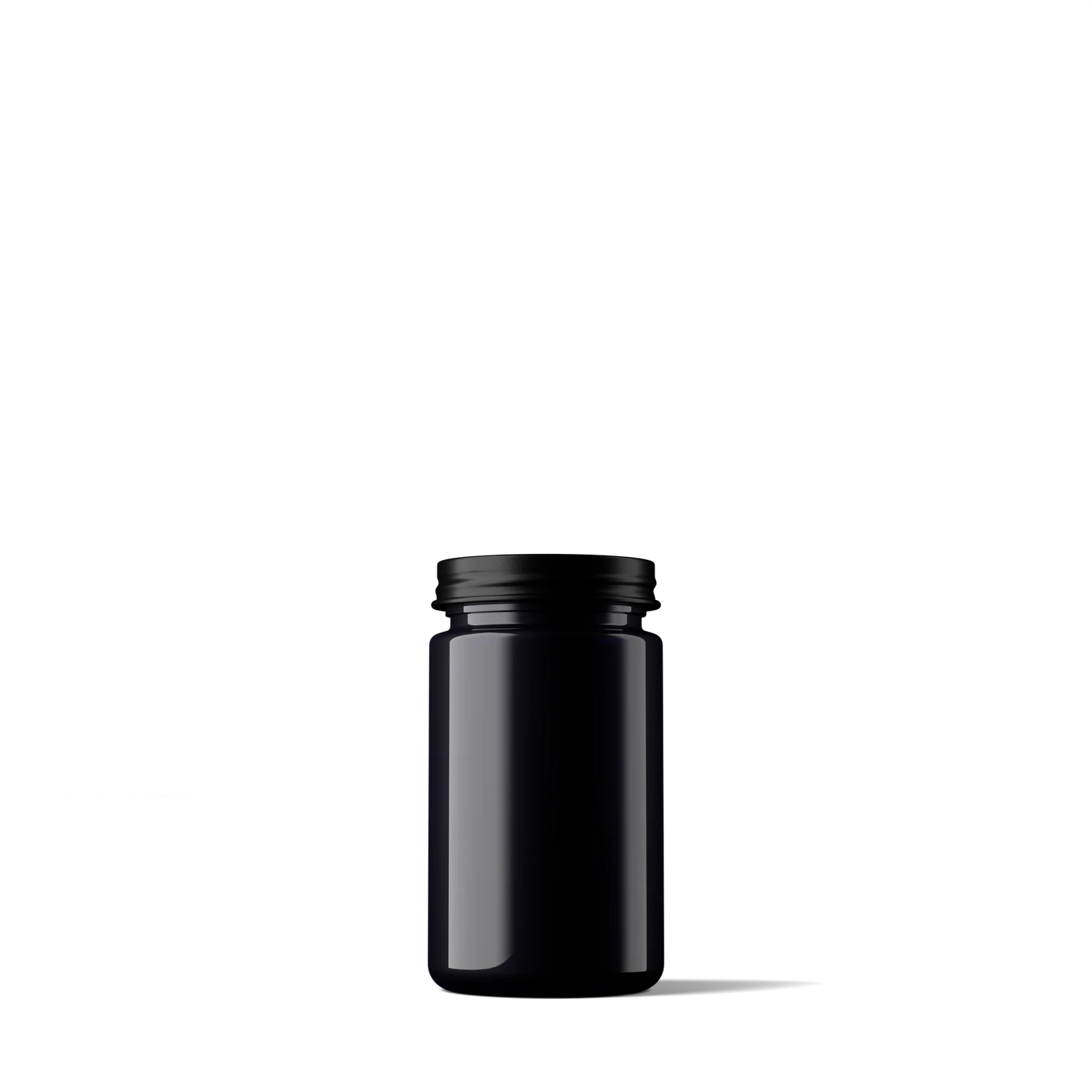 150 ml Miron Weithalsglas mit schwarzem Deckel