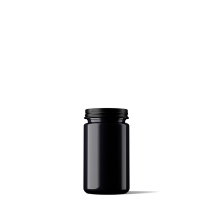 150 ml Miron Weithalsglas mit schwarzem Deckel
