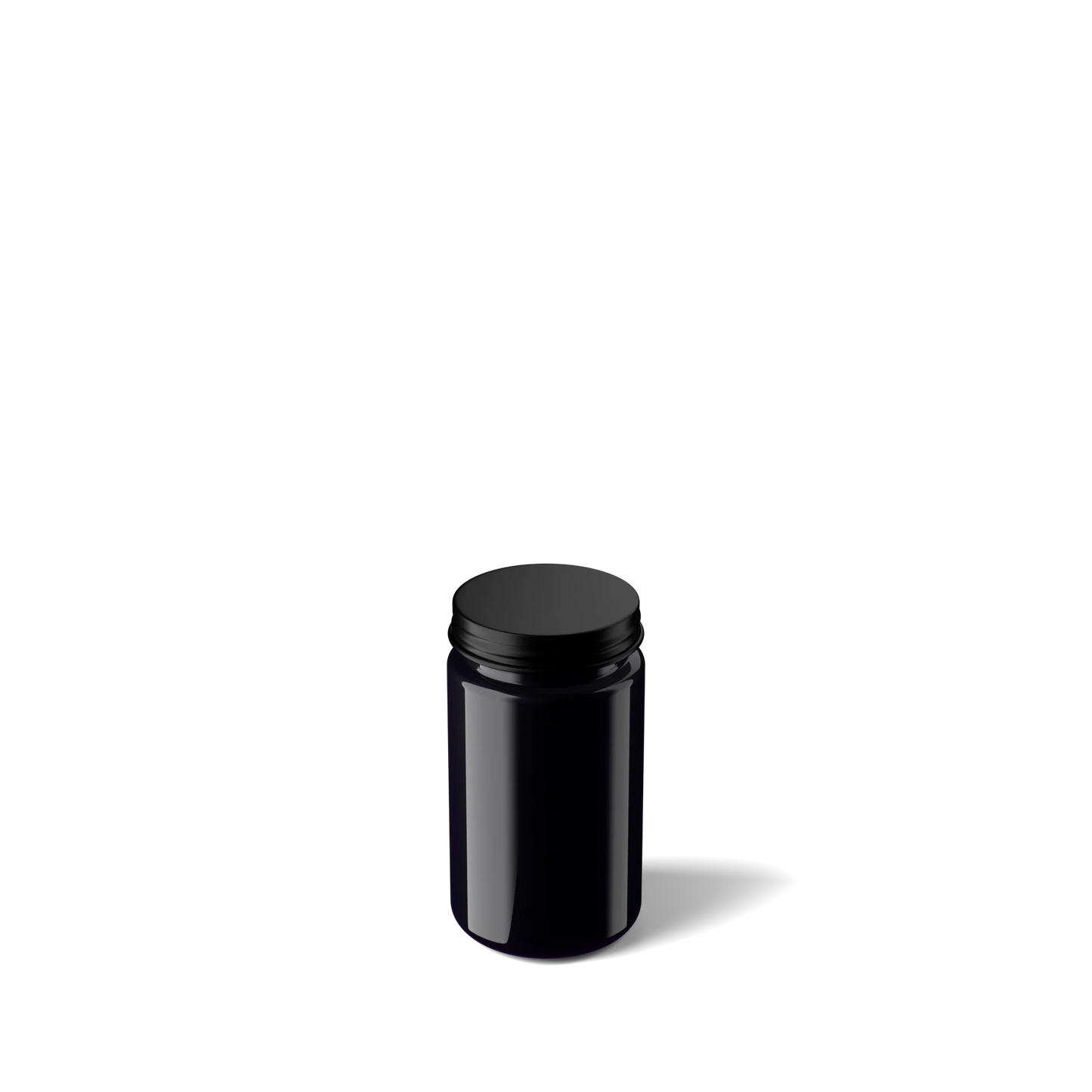 150 ml Miron Weithalsglas mit schwarzem Deckel