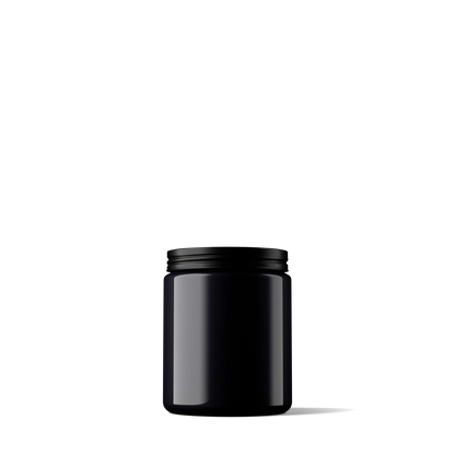250 ml Miron Weithalsglas mit schwarzem Deckel